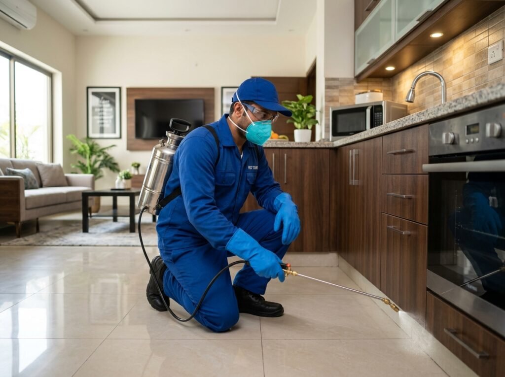pest control technician spraying… 202607312110
